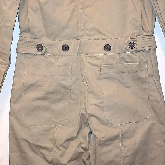 ZARA BEIGE FULL GABARDINE JUMPSUIT - Picture 9 of 9